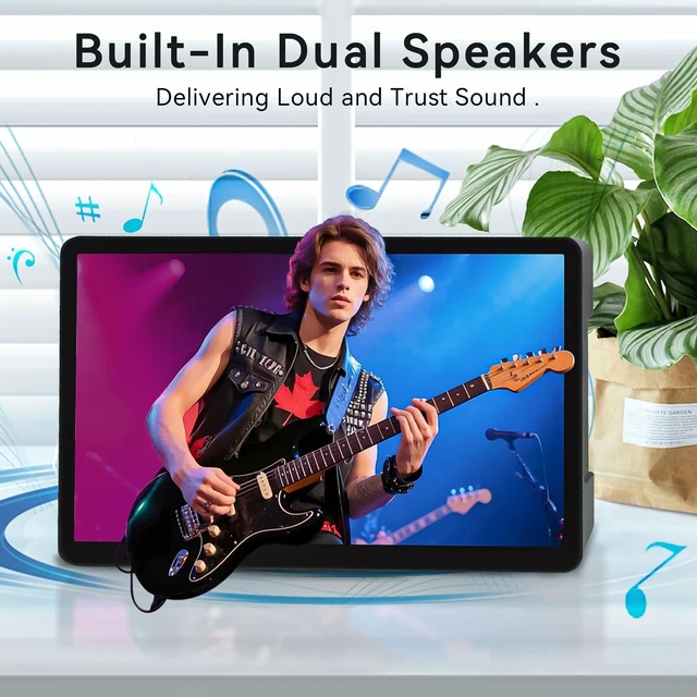 Alt view image 7 of 7 - HAMTYSAN 7 Inch Raspberry Pi Screen 800x480 Small HDMI Monitor with Case, LCD Screen Display for Raspberry Pi 5/4/3/2/ Jetson Nano Win11/10/8/7, Dual Speakers, Non-Touch