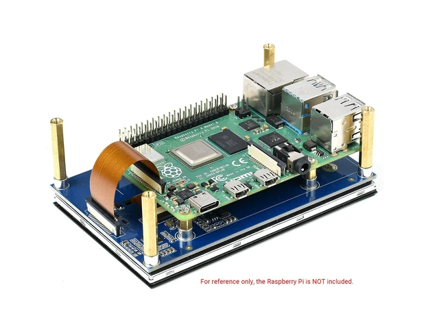 Alt view image 7 of 7 - waveshare 4.3inch Capacitive Touch Display Compatible with Raspberry Pi 5/4B/3B+/3A+/3B/2B/B+/A+/CM3/3+/4 800×480 Resolution IPS Wide Angle MIPI DSI Interface
