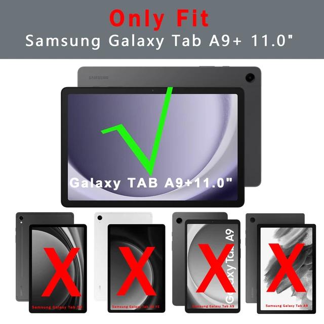 Alt view image 2 of 7 - for Galaxy Tab A9+ 11 inch Case with Keyboard - Rainbow Backlit Detachable Tablet Keyboard Cover with Touchpad - Auto Wake-up/Sleep Keyboard Case with Pen Holder for Samsung Galaxy Tab A9 Plus 5G 2023