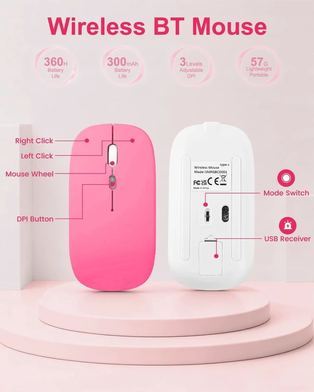 Alt view image 7 of 7 - EAMPANG Glitter Case with Trackpad Keyboard for Samsung Galaxy Tab A11+/A9+ | Plus 11 inch,Smart Touchpad 7 Color Backlit Removable Keypad Magnetic Case with Pen Slot for Tablet A11 Plus 5G Pink Mouse