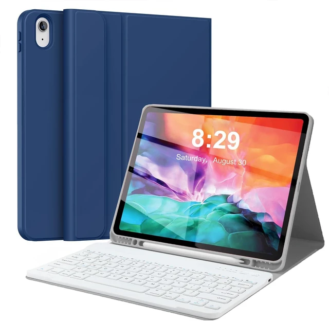 Main image of Keyboard Case for iPad Pro 12.9 inch (Old Model) 2015 1st / 2017 2nd Gen - Rechargeable, Detachable Wireless Bluetooth Keyboard - Folio Smart Leather Cover with Pencil Holder for iPad Pro 12.9