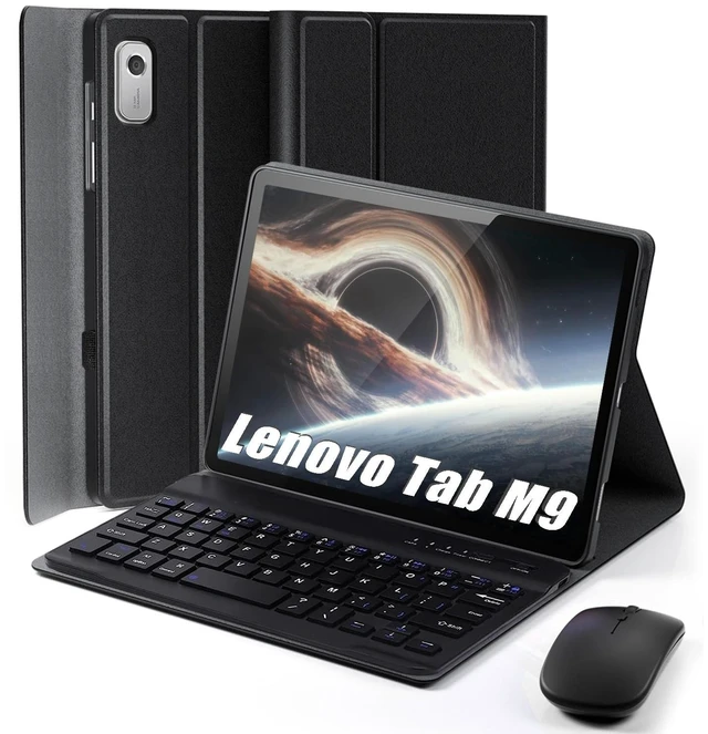 Main image of TUNKARMOR Keyboard Case for Lenovo Tab M11 / Tab K11 LTE 2024 11 Inch - Mouse and Detachable Keyboard PU Leather Cover Case Auto Sleep/Wake - Pink