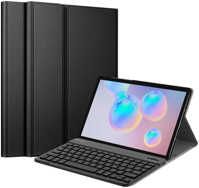Main image of FINTIE Keyboard Case for Samsung Galaxy Tab S6 10.5 in 2019, Black | Multiple Viewing Angles, Detachable Bluetooth Keyboard, Rechargeable Type-C Charging, Dual Protection, Laptop-Style Typing