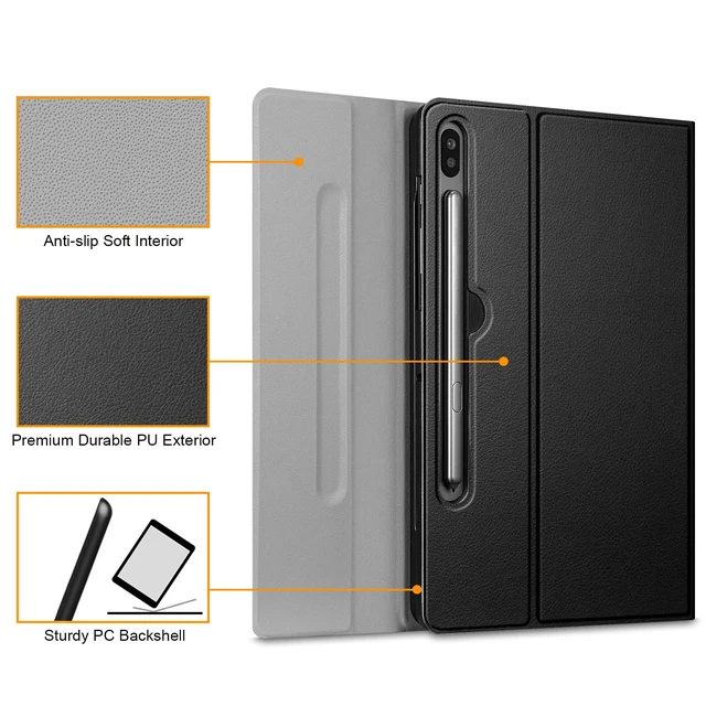 Alt view image 7 of 7 - FINTIE Keyboard Case for Samsung Galaxy Tab S6 10.5 in 2019, Black | Multiple Viewing Angles, Detachable Bluetooth Keyboard, Rechargeable Type-C Charging, Dual Protection, Laptop-Style Typing