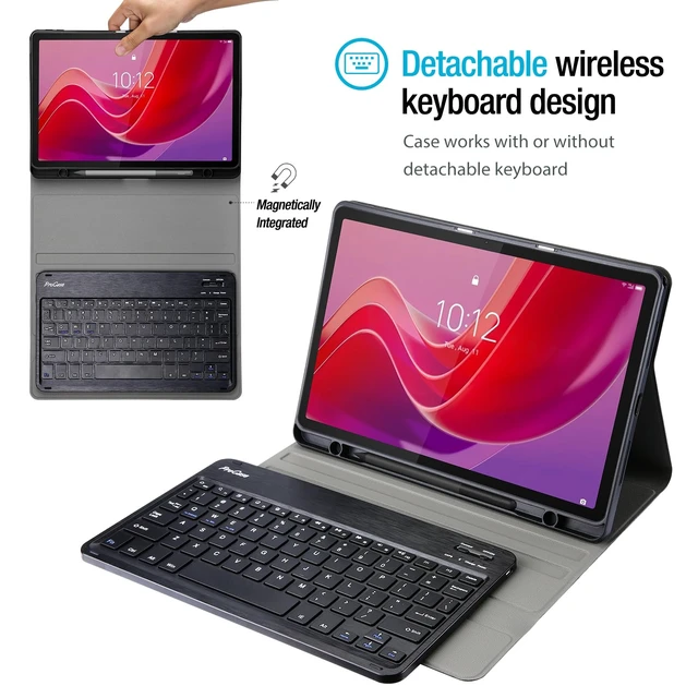 Alt view image 2 of 6 - ProCase Keyboard Case for Lenovo Tab M11 / K11 LTE 11" (2024 Release), Black