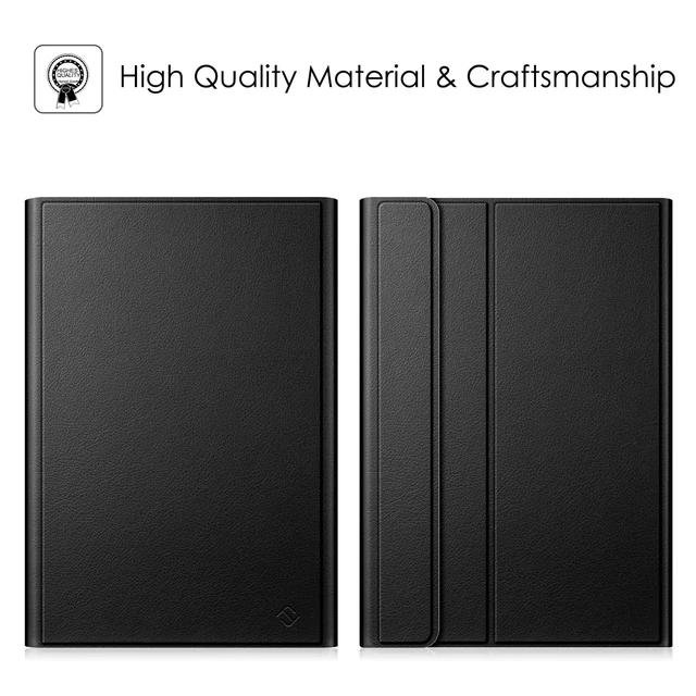 Alt view image 3 of 7 - FINTIE Keyboard Case for Samsung Galaxy Tab S5e 10.5 in 2019, Black | Detachable Magnetic Keyboard, Type-C Fast Charge, 3-Angle Stand, PU Leather & PC Shell