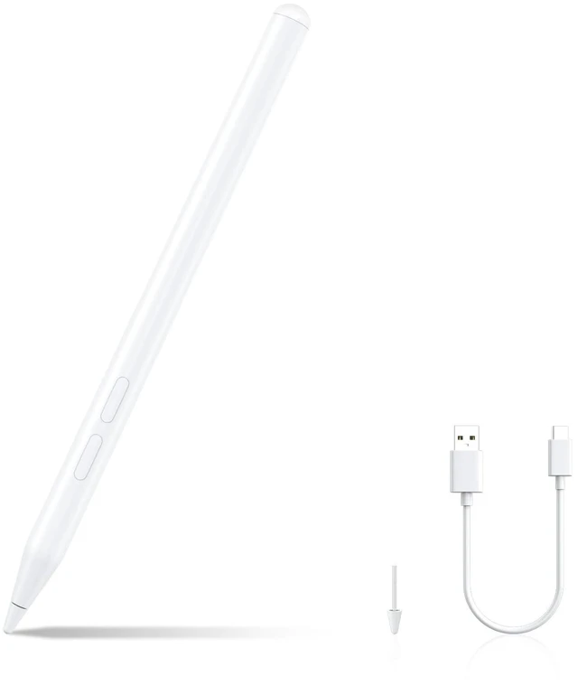 Main image of Rechargeable MPP 2.0 Tilt Pen for HP/Surface/Kobo, 4096 Pressure & Magnetic | Two Side Button, Palm Rejection Stylus for Surface Pro 11-3 Laptop/Book/Go/Studio for Students Artists Drawing Note-Taking