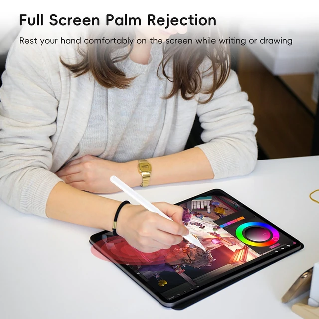 Alt view image 7 of 7 - Rechargeable MPP 2.0 Tilt Pen for HP/Surface/Kobo, 4096 Pressure & Magnetic | Two Side Button, Palm Rejection Stylus for Surface Pro 11-3 Laptop/Book/Go/Studio for Students Artists Drawing Note-Taking