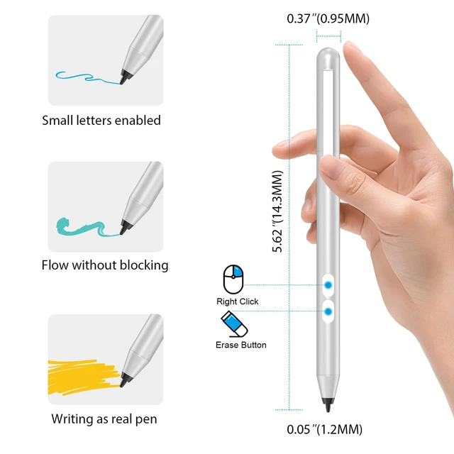 Alt view image 3 of 7 - Stylus Pen for ASUS Touchscreen 300Day Battery 1024 Pressure Palm Rejection | Active Digital Pen for ZenBook/Vivobook/Transformer/ROG/ExpertBook with Ultra-Fine Tip for Precision Drawing and Writing