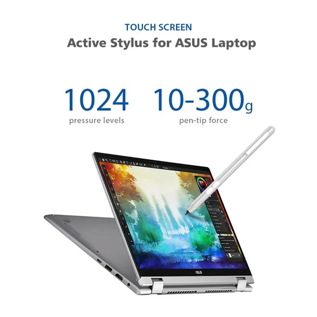 Alt view image 5 of 7 - Stylus Pen for ASUS Touchscreen 300Day Battery 1024 Pressure Palm Rejection | Active Digital Pen for ZenBook/Vivobook/Transformer/ROG/ExpertBook with Ultra-Fine Tip for Precision Drawing and Writing