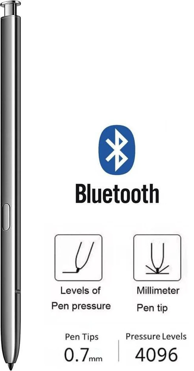 Alt view image 2 of 5 - Note 20 Stylus WithBluetooth Replacement for Galaxy Note 20 Ultra, Gray | Galaxy Note 20 Stylus S Pen Replacement for Galaxy Note 20, Note 20 Ultra 5G All Verisons S Pen with 5*Tips/Nibs