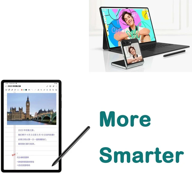 Alt view image 3 of 7 - Tab S9 Stylus Pen with Bluetooth for Samsung Galaxy Tab S9 Relacement Pen for Samsung,TabS9 Plus,Tab S9 Ultra S Pen,Tab S9+,Tab S9 Ultra,Tab S9 S Pen(Black)
