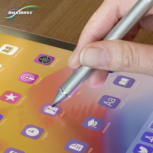 Alt view image 7 of 7 - BoxWave Stylus Pen Compatible with Samsung Galaxy S20 Ultra 5G - AccuPoint Active Stylus, Electronic Stylus with Ultra Fine Tip - Metallic Silver