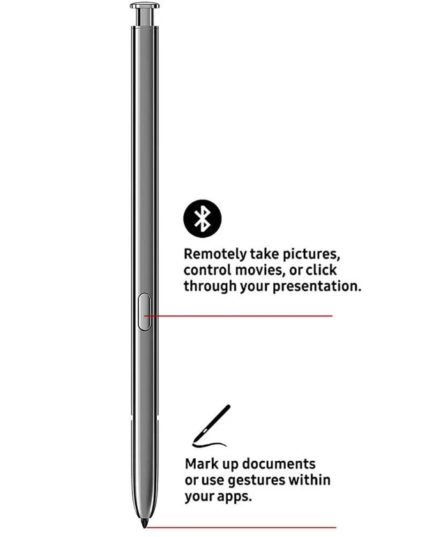 Alt view image 2 of 6 - Note 20 S Pen Replacement for Samsung Galaxy Note 20 Note 20 Ultra 5G Stylus Touch S Pen with Tips/Nibs (Gray)