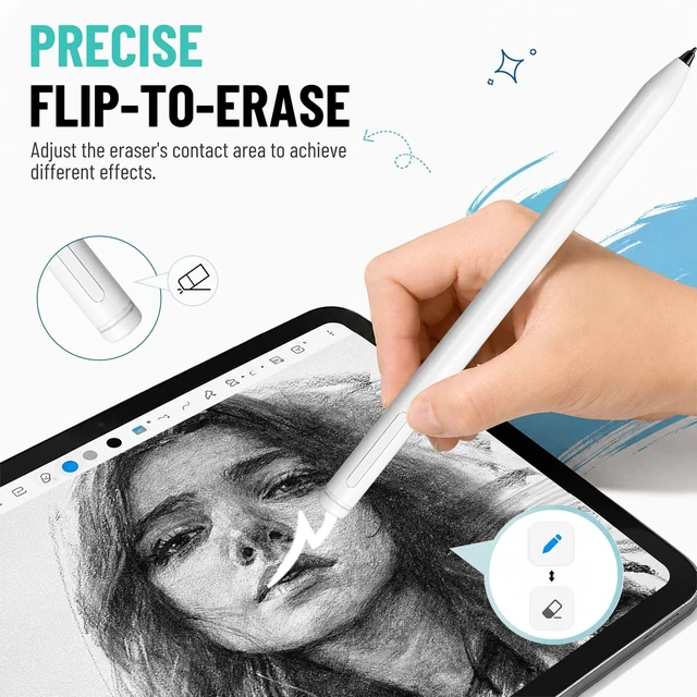 Alt view image 6 of 7 - EMR Stylus Pen with Eraser for Remarkable 2, Kindle Scribe, BOOX, Samsung Galaxy Note/Tab, Wacom EMR Tablets