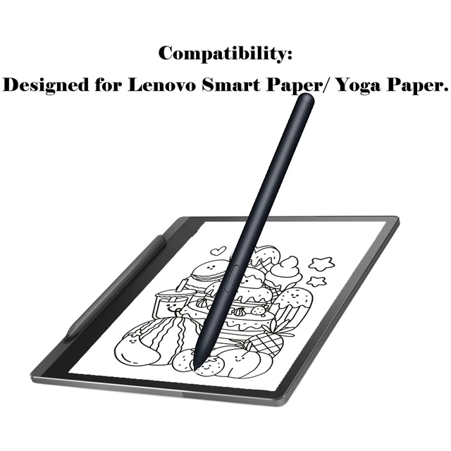 Alt view image 2 of 6 - A-10 Smart Paper Pen for Lenovo Smart Paper Pen, Stylus Replacement for Lenovo Yoga PaperPen with Improved Eraser -Black