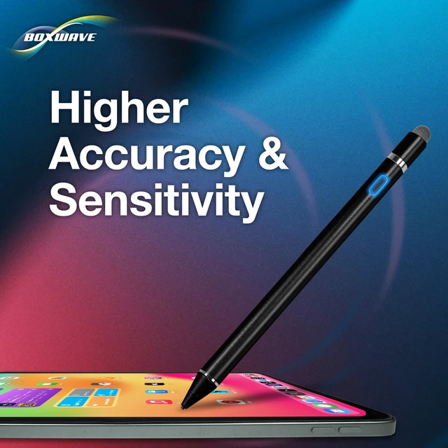 Alt view image 3 of 7 - BoxWave Stylus Pen Compatible with ASUS Transformer Book T100 - AccuPoint Active Stylus, Electronic Stylus with Ultra Fine Tip - Jet Black