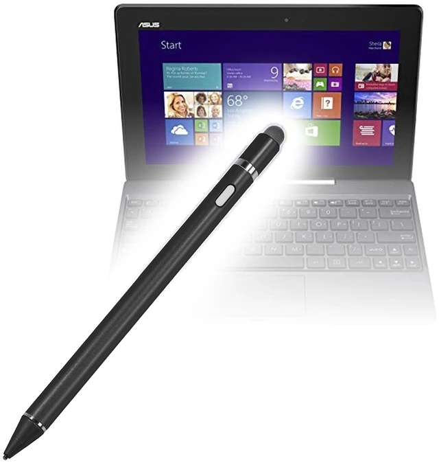 Main image of BoxWave Stylus Pen Compatible with ASUS Transformer Book T100 - AccuPoint Active Stylus, Electronic Stylus with Ultra Fine Tip - Jet Black