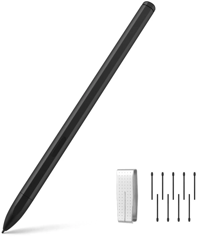 Main image of ELZO Magnetic EMR Stylus Pen Compatible with Remarkable 2, 9 Tips | Digital Eraser & 9 Replacement Nibs, Battery-Free, 4096 Pressure Levels, Palm Rejection & Tilt Support for Smooth Writing