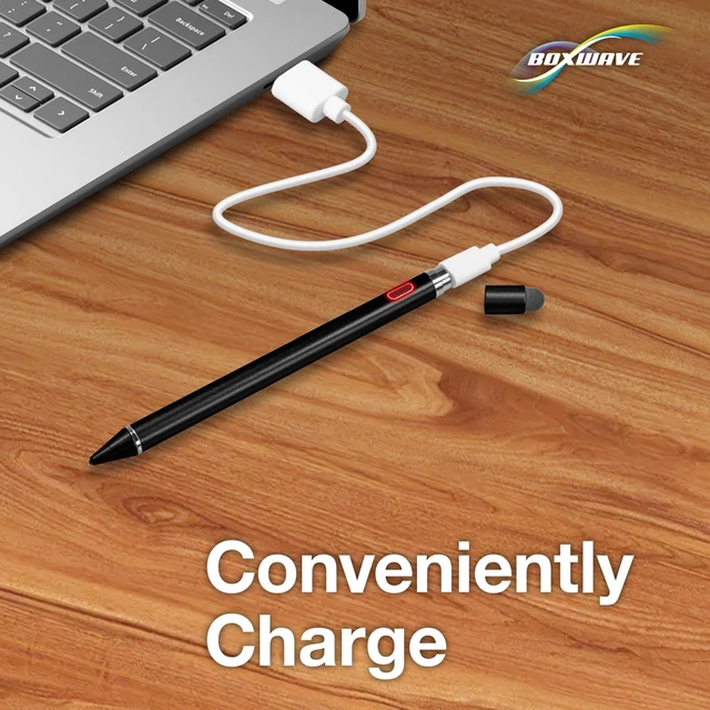 Alt view image 7 of 7 - BoxWave Stylus Pen Compatible with ASUS Transformer Book T100 - AccuPoint Active Stylus, Electronic Stylus with Ultra Fine Tip - Jet Black