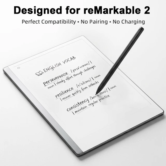 Alt view image 3 of 7 - ELZO Magnetic EMR Stylus Pen Compatible with Remarkable 2, 9 Tips | Digital Eraser & 9 Replacement Nibs, Battery-Free, 4096 Pressure Levels, Palm Rejection & Tilt Support for Smooth Writing