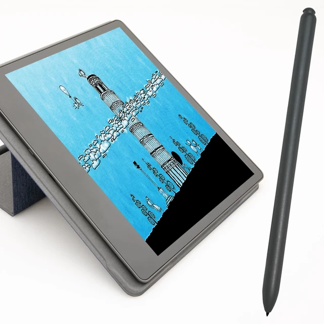 Alt view image 2 of 6 - Z-10 Premium Pen Compatible with Amazon Kindle Scribe with Improved Eraser, Sleek Stylus Replacement for Amazon Kindle Scribe Premium Pen Design