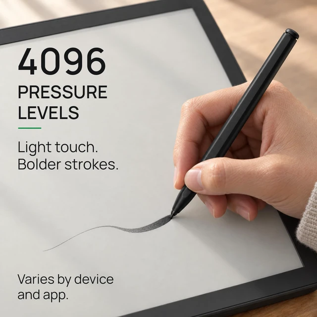 Alt view image 5 of 7 - 4smarts SP18A Pro-EMR Stylus Pen for Remarkable 2, Kindle Scribe, BOOX Note Air3 C/Note Air4 C & Wacom One DTC133 4096 Pressure, Tilt, Eraser, Battery-Free