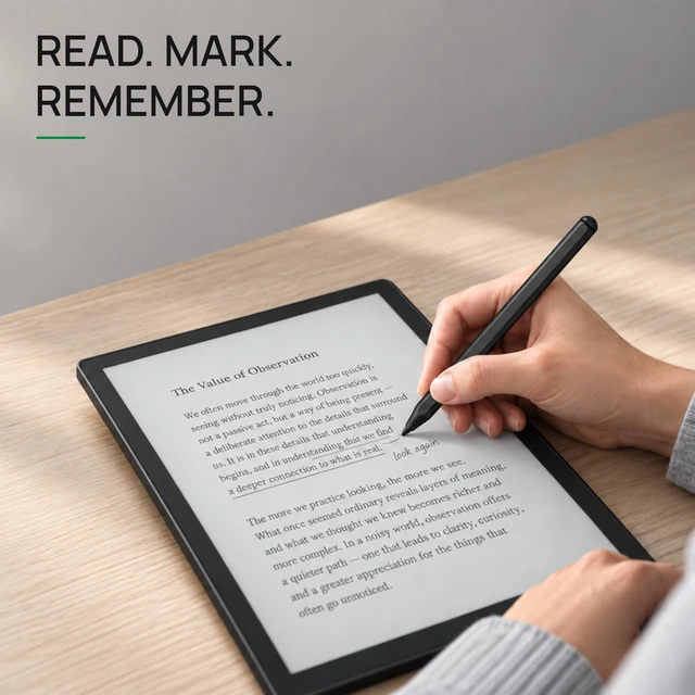 Alt view image 3 of 7 - 4smarts SP18A Pro-EMR Stylus Pen for Remarkable 2, Kindle Scribe, BOOX Note Air3 C/Note Air4 C & Wacom One DTC133 4096 Pressure, Tilt, Eraser, Battery-Free