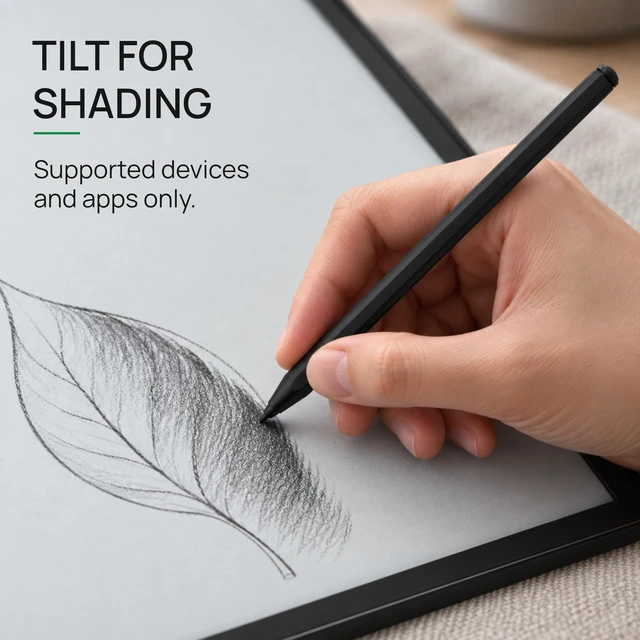 Alt view image 7 of 7 - 4smarts SP18A Pro-EMR Stylus Pen for Remarkable 2, Kindle Scribe, BOOX Note Air3 C/Note Air4 C & Wacom One DTC133 4096 Pressure, Tilt, Eraser, Battery-Free