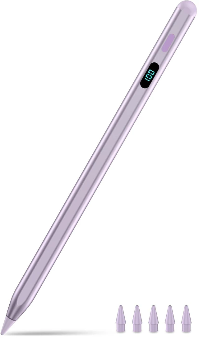 Main image of Stylus Pencil for iPad 2026-2018,Magnetic&Palm Rejection&Fast Charge-Purple | 5 Extra Tips-for Apple iPad Pro(M5&M4/)&Air(M4/M3/M2)13/12.9/11inch&iPad(A16)11-6Gen&Mini5/6/7(A17Pro)Gen