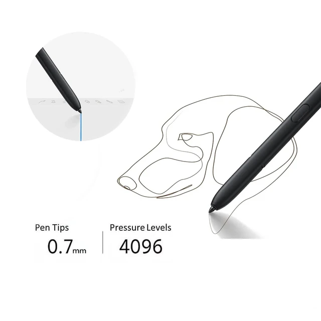Alt view image 4 of 6 - Galaxy S23 Ultra Stylus Pen with Bluetooth Replacement for Samsung Galaxy S23 Ultra 5G S Pen Stylus Pen Remote Control S23 Ultra S Pen(Phantom Black)