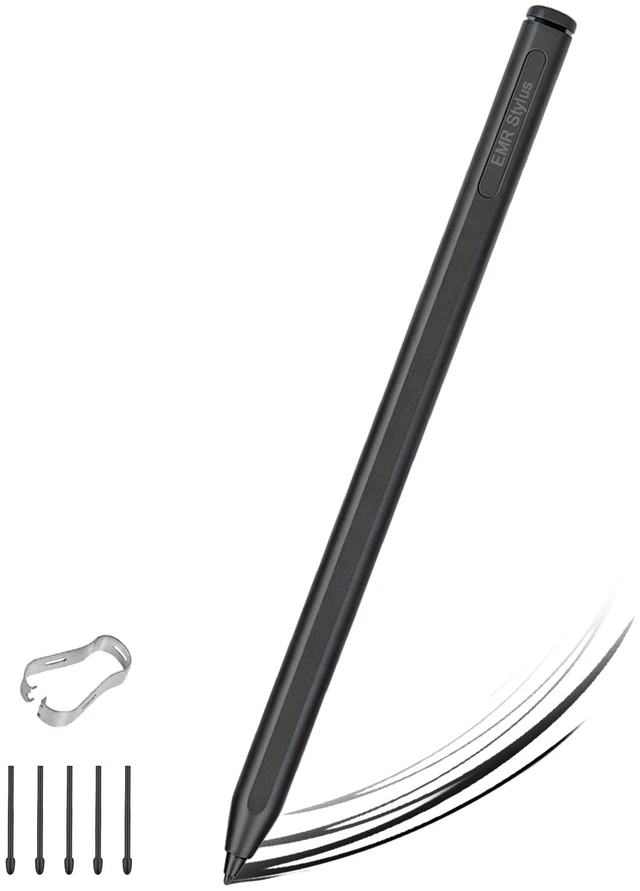 Main image of No-Charge Magnetic EMR Stylus Pen for Remarkable 2 with Eraser, 5 Tips | 4096 Pressure, Tilt & Palm Rejection, Precision Digital Stylus Compatible with Remarkable 1/2, Kindle Scribe, Samsung, BOOX