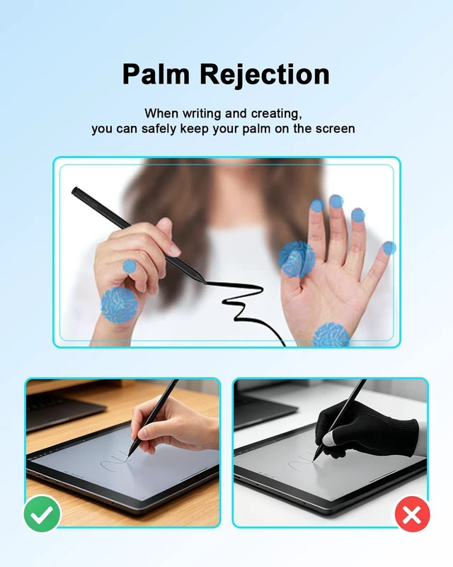 Alt view image 5 of 7 - No-Charge Magnetic EMR Stylus Pen for Remarkable 2 with Eraser, 5 Tips | 4096 Pressure, Tilt & Palm Rejection, Precision Digital Stylus Compatible with Remarkable 1/2, Kindle Scribe, Samsung, BOOX