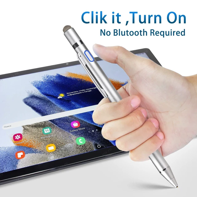 Alt view image 4 of 6 - Stylus Pen for Samsung Galaxy Tab A11/A9/A8/A7 | Digital Pencil with 1.5mm Ultra Fine Tip Stylist Pens for Samsung Galaxy Tab A11/A9/A8 ,Grey