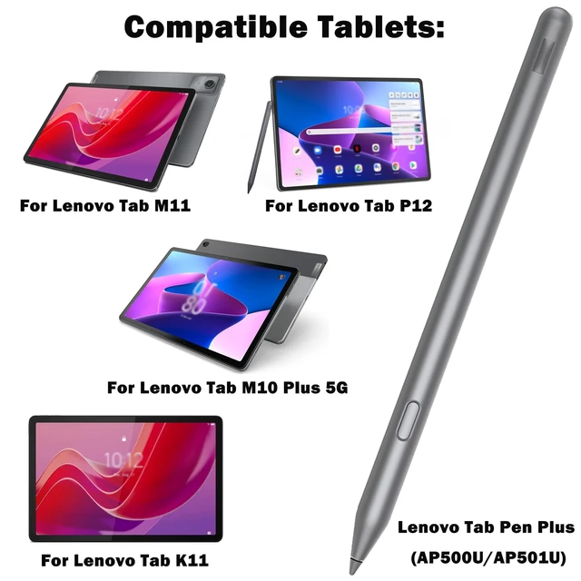 Alt view image 3 of 6 - TabPen Plus for Lenovo Tab Pen Plus (AP500U/AP501U) with Magnet Attachment for Lenovo Tab M11, P12, K11, M10 5G, Y700, Legin Gen 3 Stylus Support LPP 2.0 Protocols