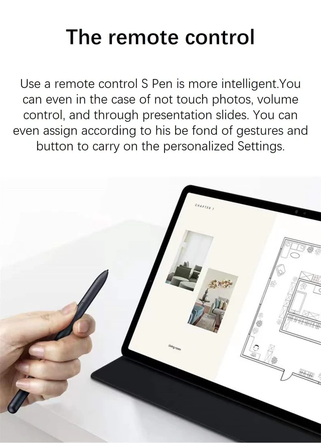 Alt view image 2 of 5 - Galaxy Tab S7 Stylus Pen (WithBluetooth) Replacement for Samsung Galaxy Tab S7|Tab S7 Plus All Verisons +Tibs/Nibs (Mystic Navy)