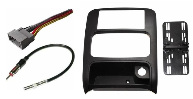 Main image of Custom Install Parts Double Din Dash Kit for Jeep Liberty | Compatible with Jeep Liberty, 2003-2007; standard wire harness and antenna adapter