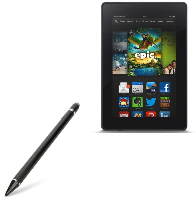 Main image of BoxWave Stylus Pen Compatible with Kindle Fire (1st Gen 2011) - AccuPoint Active Stylus, Electronic Stylus with Ultra Fine Tip - Jet Black