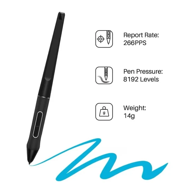 Alt view image 6 of 7 - Battery-Free Stylus PW517 with 2 Programmable Hot Keys Compatible with Kamvas 12/13/16 (2021), Kamvas 22/24 Series, Kamvas Pro 13/16 (2.5K), Kamvas Pro 24 (4K)