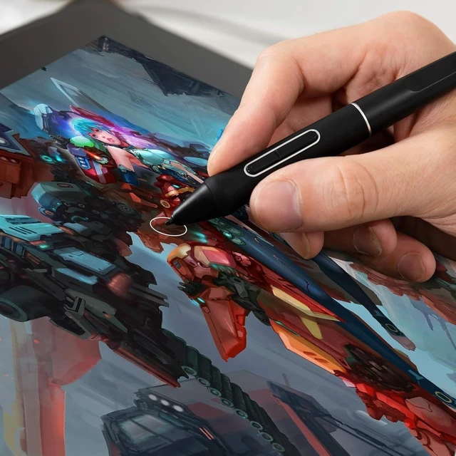 Alt view image 7 of 7 - Battery-Free Stylus PW517 with 2 Programmable Hot Keys Compatible with Kamvas 12/13/16 (2021), Kamvas 22/24 Series, Kamvas Pro 13/16 (2.5K), Kamvas Pro 24 (4K)
