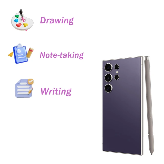 Alt view image 2 of 6 - S24 Ultra S Pen for Samsung Galaxy S24 Ultra Stylus Replacement, Violet | WithBluetooth, S24 Ultra Stylus S Pen Replacement for Samsung Galaxy S24 Ultra Stylus, EJ- PS928BJEGUS, 4096 Levels Pressure