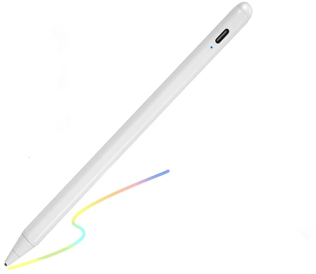 Main image of Electronic Stylus for iPad 5th Generation 9.7" 2017 Pencil,Type-C Rechargeable Active Capacitive Pencil Compatible with Apple iPad 5th Gen 9.7-inch Stylus Pens,Good on iPad Drawing Pens,White