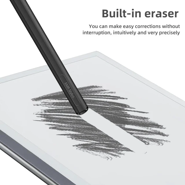 Alt view image 3 of 6 - Stylus Pen for Remarkable 2/1 Pen, with Flip Eraser & Magnetic Attachment, 4096 Pressure Levels & Palm Rejection, No Charging Required, Includes 9 Extra Nibs