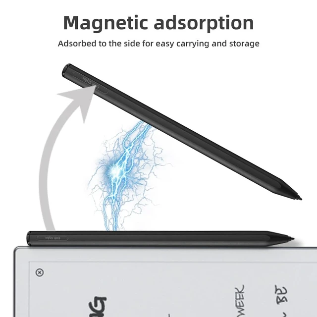 Alt view image 6 of 6 - Stylus Pen for Remarkable 2/1 Pen, with Flip Eraser & Magnetic Attachment, 4096 Pressure Levels & Palm Rejection, No Charging Required, Includes 9 Extra Nibs