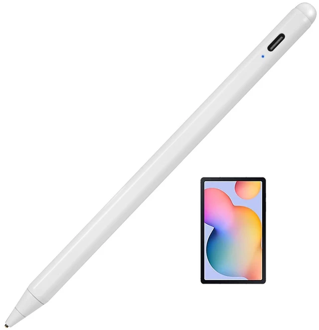 Main image of Electronic Stylus Pens for iPhone 14/13 Pro Max Pencil, EDIVIA Active Digital Pencil with 1.5mm Ultra Fine Tip Stylus Pen for iPhone 14/13 Pro Max Stylus, Good for Drawing and Writing,White