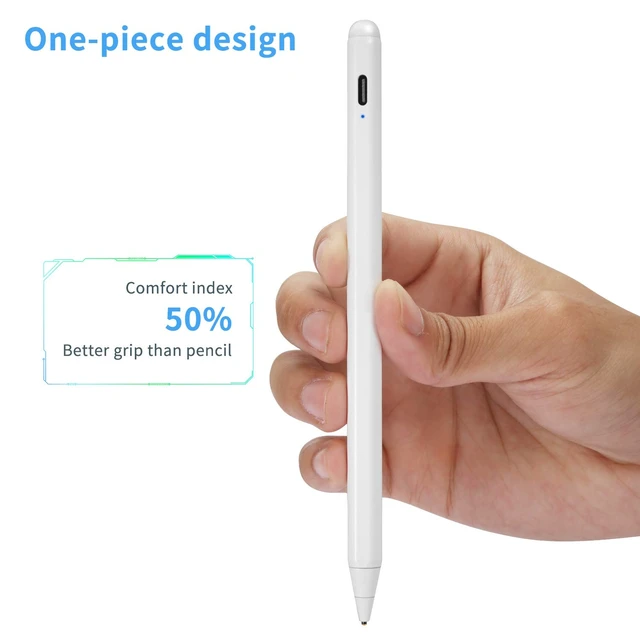 Alt view image 5 of 6 - Electronic Stylus Pens for iPhone 14/13 Pro Max Pencil, EDIVIA Active Digital Pencil with 1.5mm Ultra Fine Tip Stylus Pen for iPhone 14/13 Pro Max Stylus, Good for Drawing and Writing,White