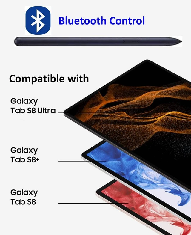 Alt view image 2 of 5 - Tab S8 S Pen (WithBluetooth) Replacement for Samsung Galaxy Tab S8/S8 Plus/S8 Ultra (EJ-PT870) All Versions Tab S8 Stylus Pen with 5*Tips
