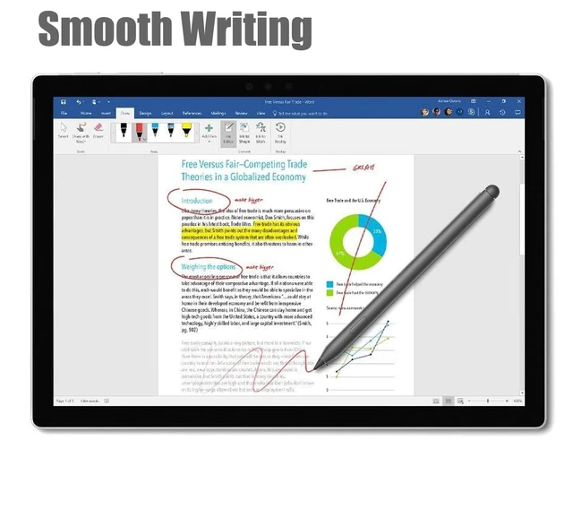Alt view image 6 of 6 - DQ100 Stylus Pen for Microsoft Surface Pen Model 1776 Copmatible with Surface Pro 9/8/X/7+/6/5/4/3, Surface Go 3/2/1, Surface Laptop/Studio 4/3/2/1,4,096 Levels of Pressure