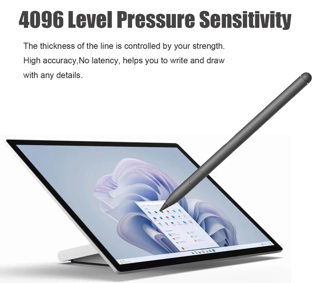 Alt view image 4 of 6 - DQ100 Stylus Pen for Microsoft Surface Pen Model 1776 Copmatible with Surface Pro 9/8/X/7+/6/5/4/3, Surface Go 3/2/1, Surface Laptop/Studio 4/3/2/1,4,096 Levels of Pressure