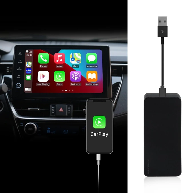 Alt view image 5 of 6 - Wired CarPlay Adapter USB Dongle for Car Radio with Android Version 4.2 or Above Connection for Wired CarPlay Mirroring Compatible with iOS and Android Phone System Wired Mirroring